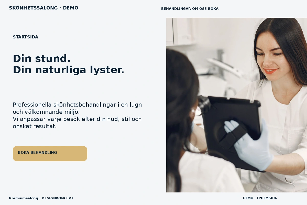 Premiumsalong – Startsida för skönhetssalong