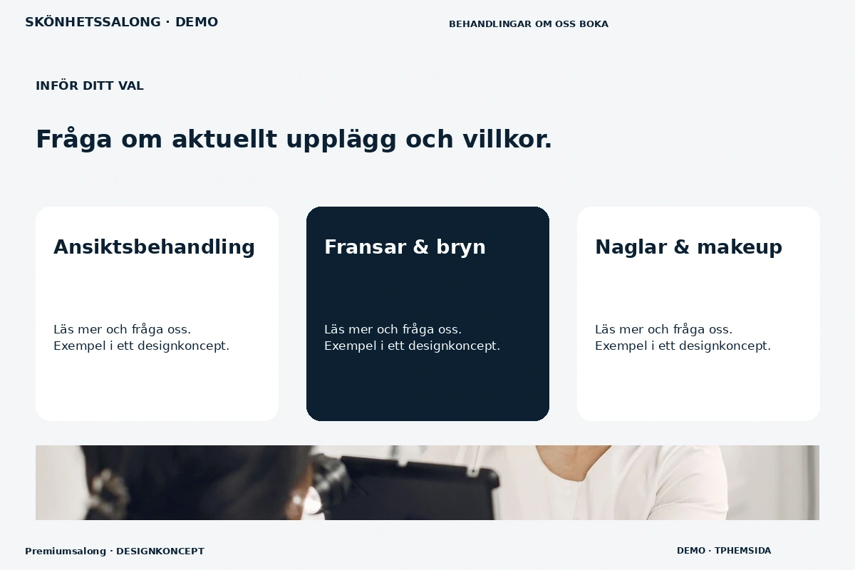 Premiumsalong – Alternativ & villkor för skönhetssalong
