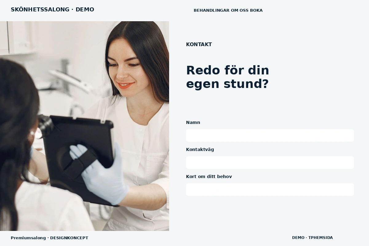 Premiumsalong – Kontakt för skönhetssalong