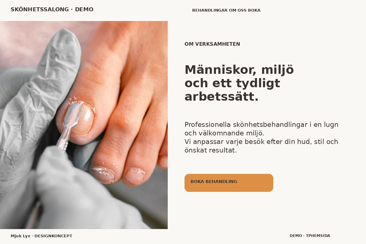 Mjuk Lyx – Om verksamheten för skönhetssalong