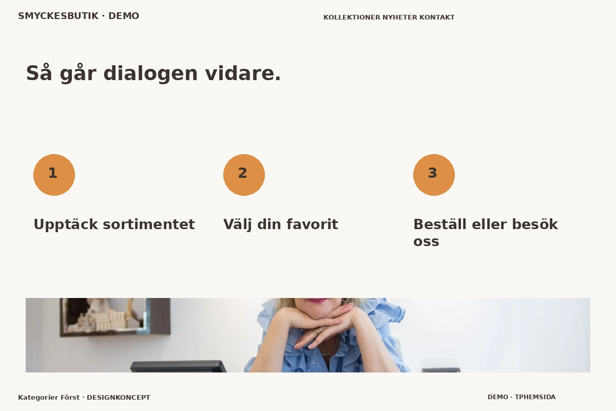 Kategorier Först – Så fungerar dialogen för smyckesbutik