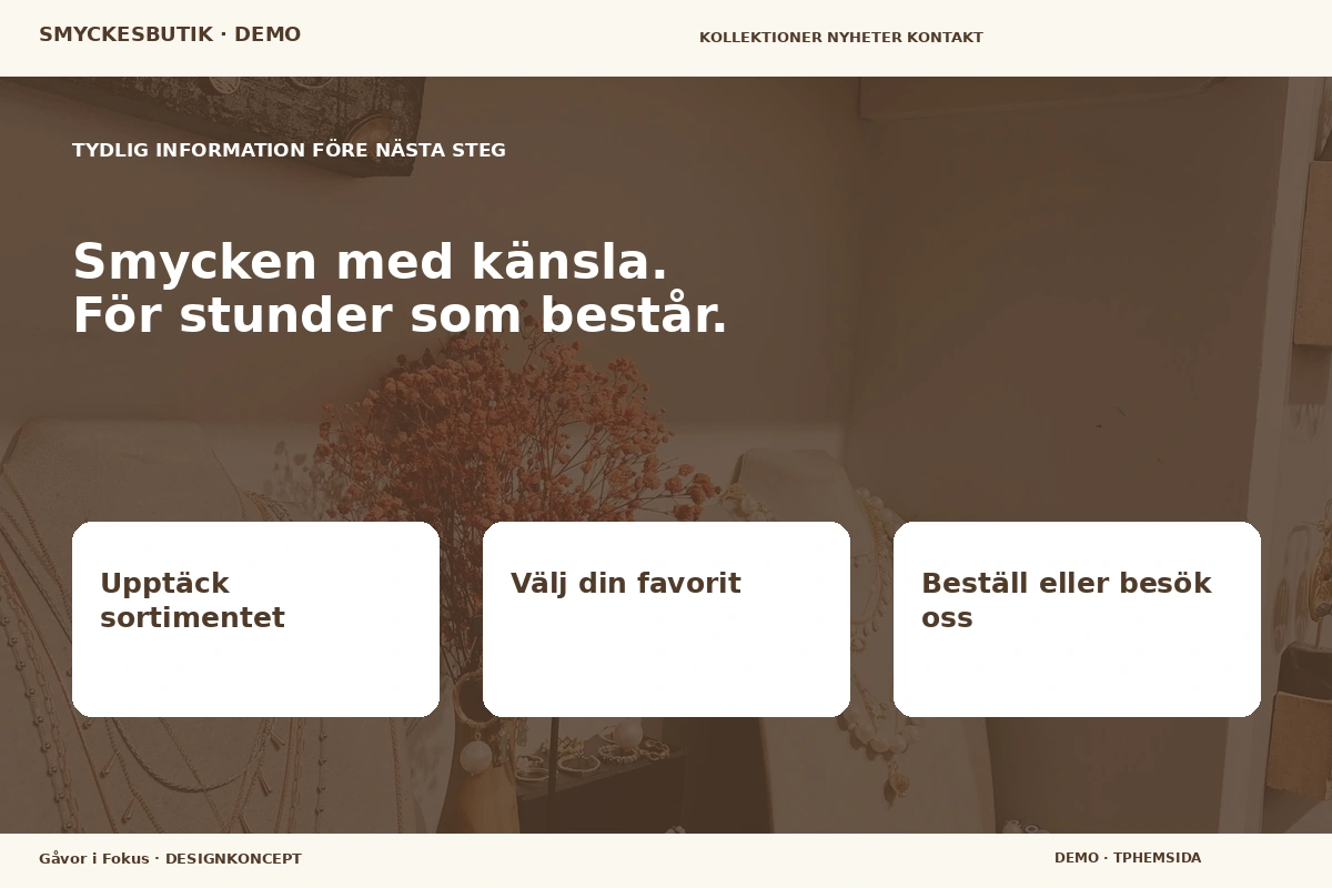 Gåvor i Fokus – Inför ditt val för smyckesbutik
