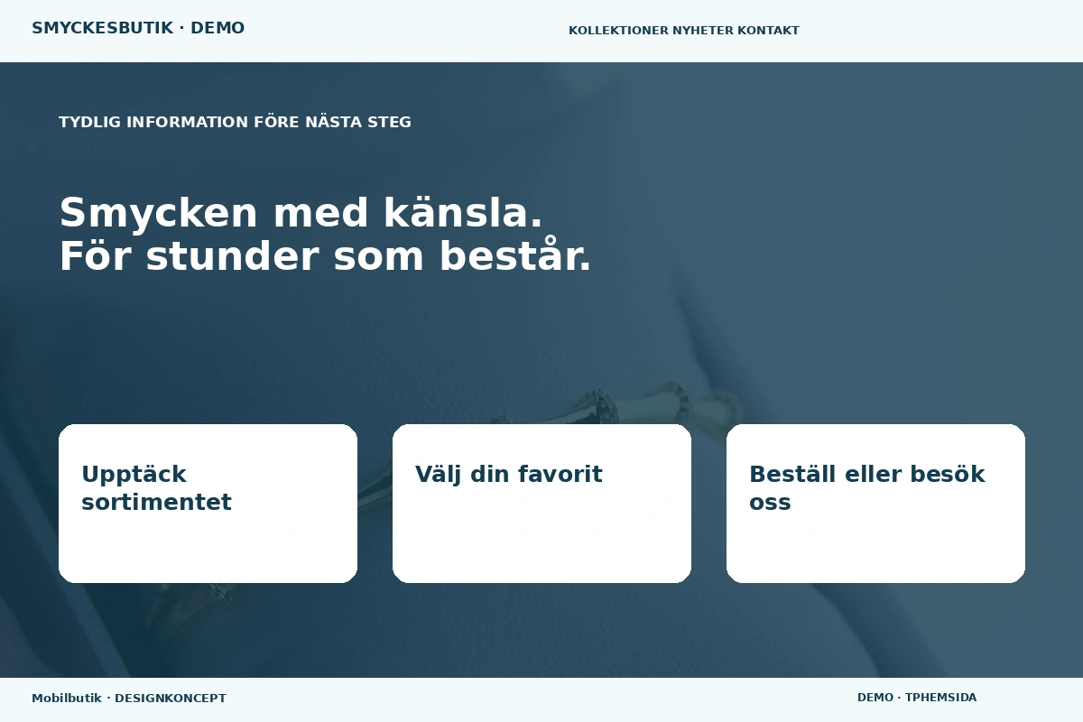 Mobilbutik – Inför ditt val för smyckesbutik