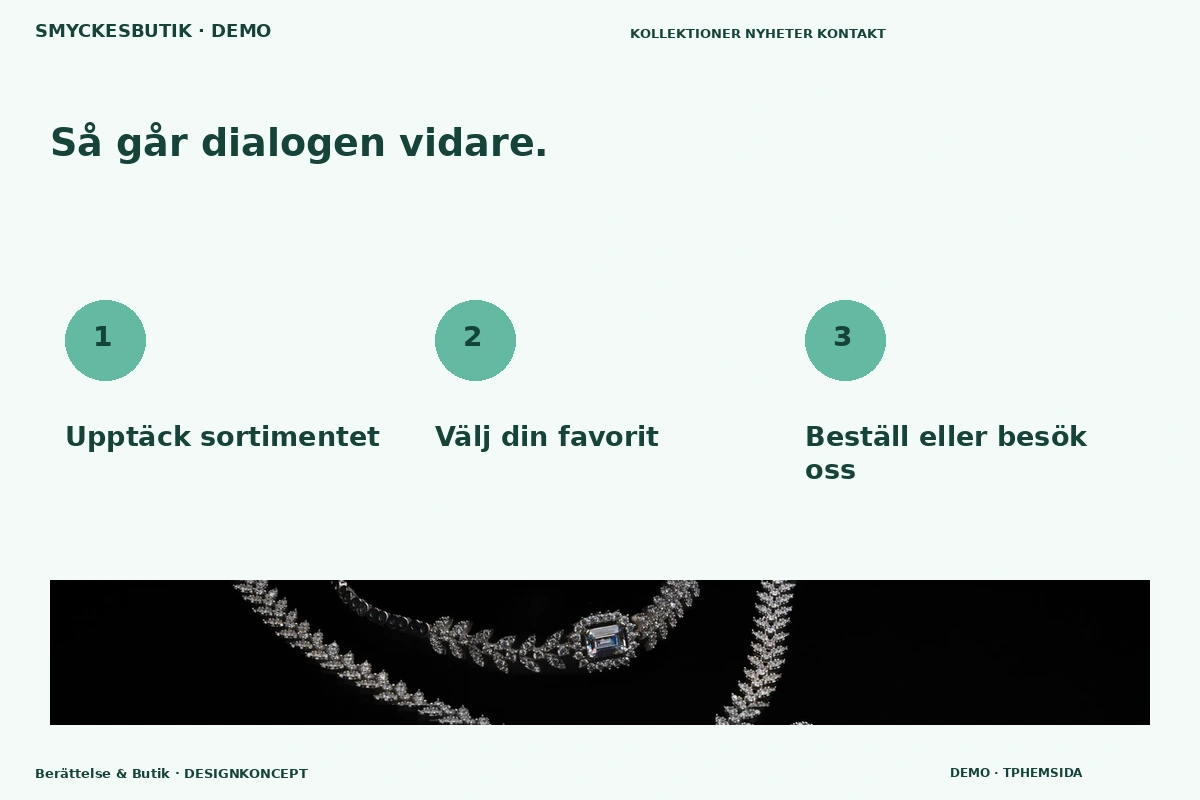Berättelse & Butik – Så fungerar dialogen för smyckesbutik