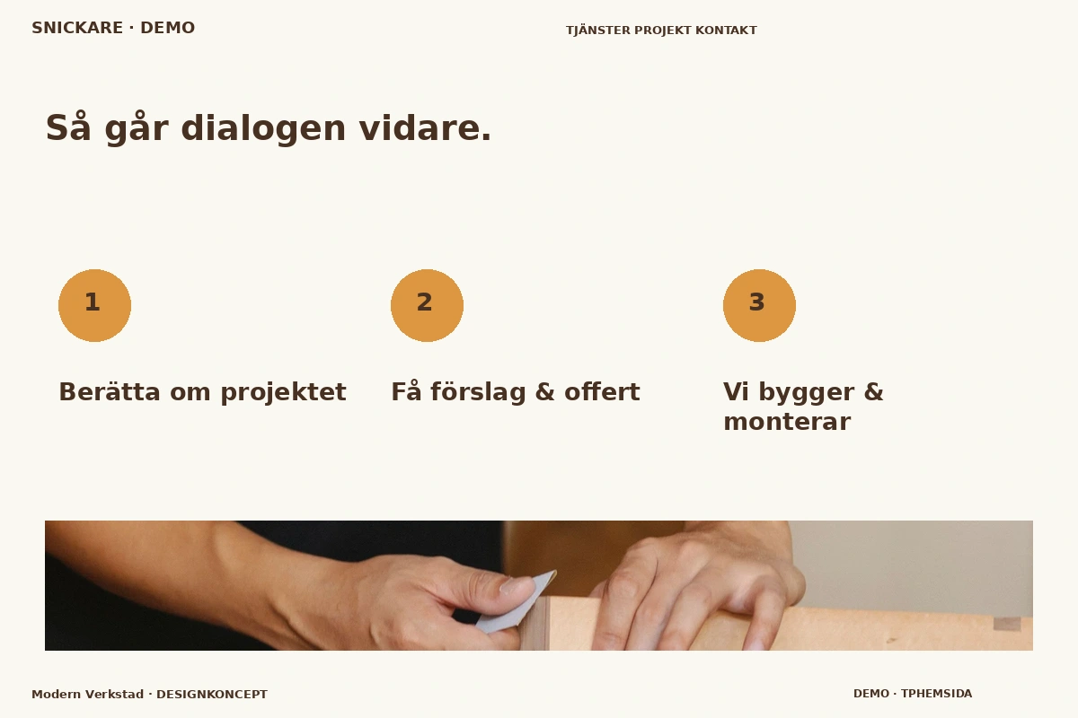 Modern Verkstad – Så fungerar dialogen för snickare