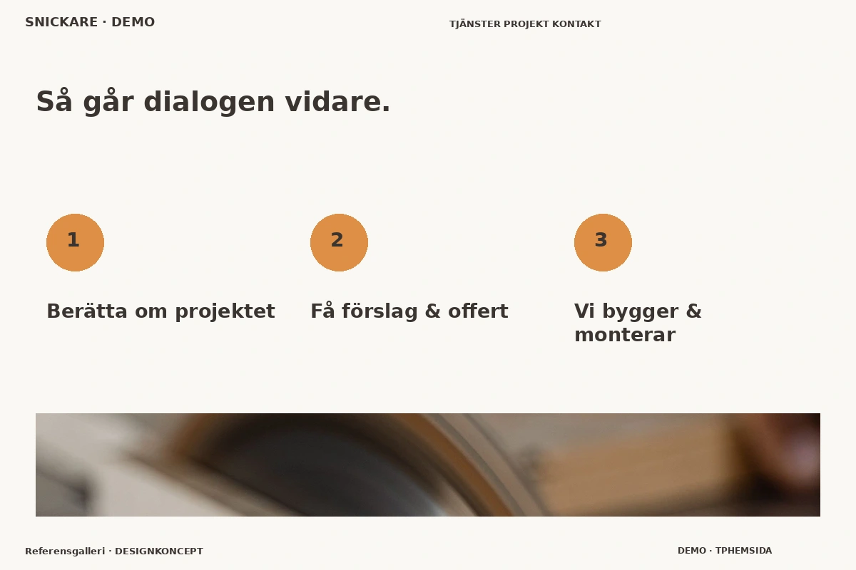 Referensgalleri – Så fungerar dialogen för snickare
