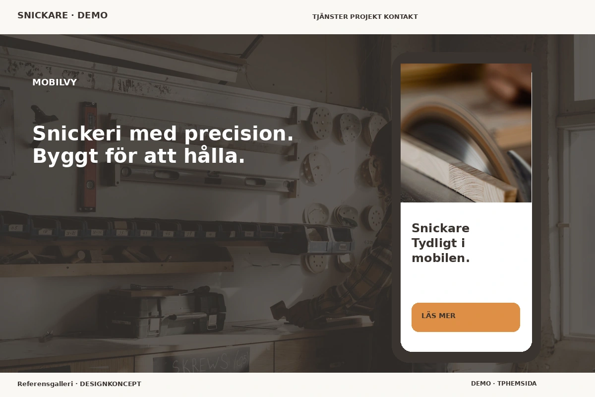 Referensgalleri – Mobilvy för snickare