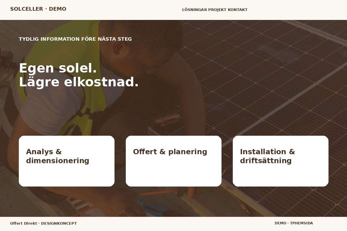 Offert Direkt – Inför ditt val för solceller