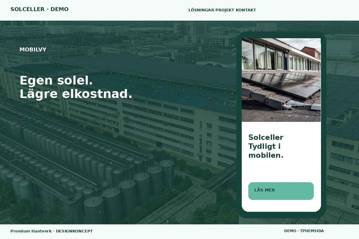 Premium Hantverk – Mobilvy för solceller