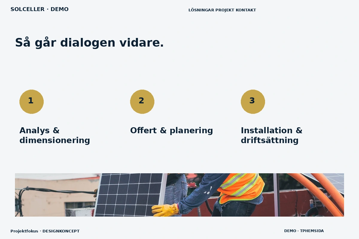 Projektfokus – Så fungerar dialogen för solceller