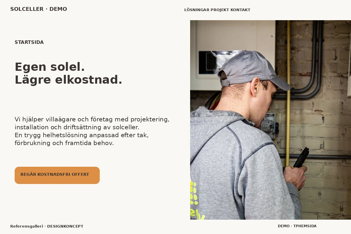 Referensgalleri – Startsida för solceller