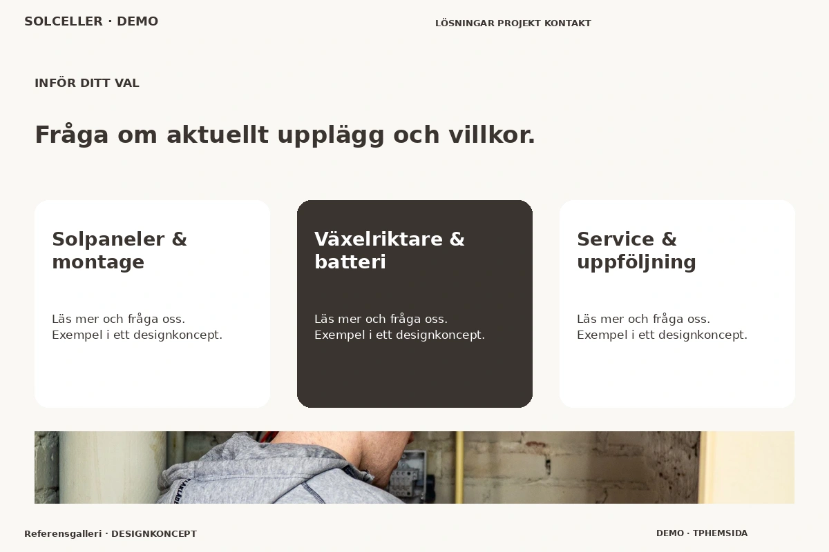 Referensgalleri – Alternativ & villkor för solceller