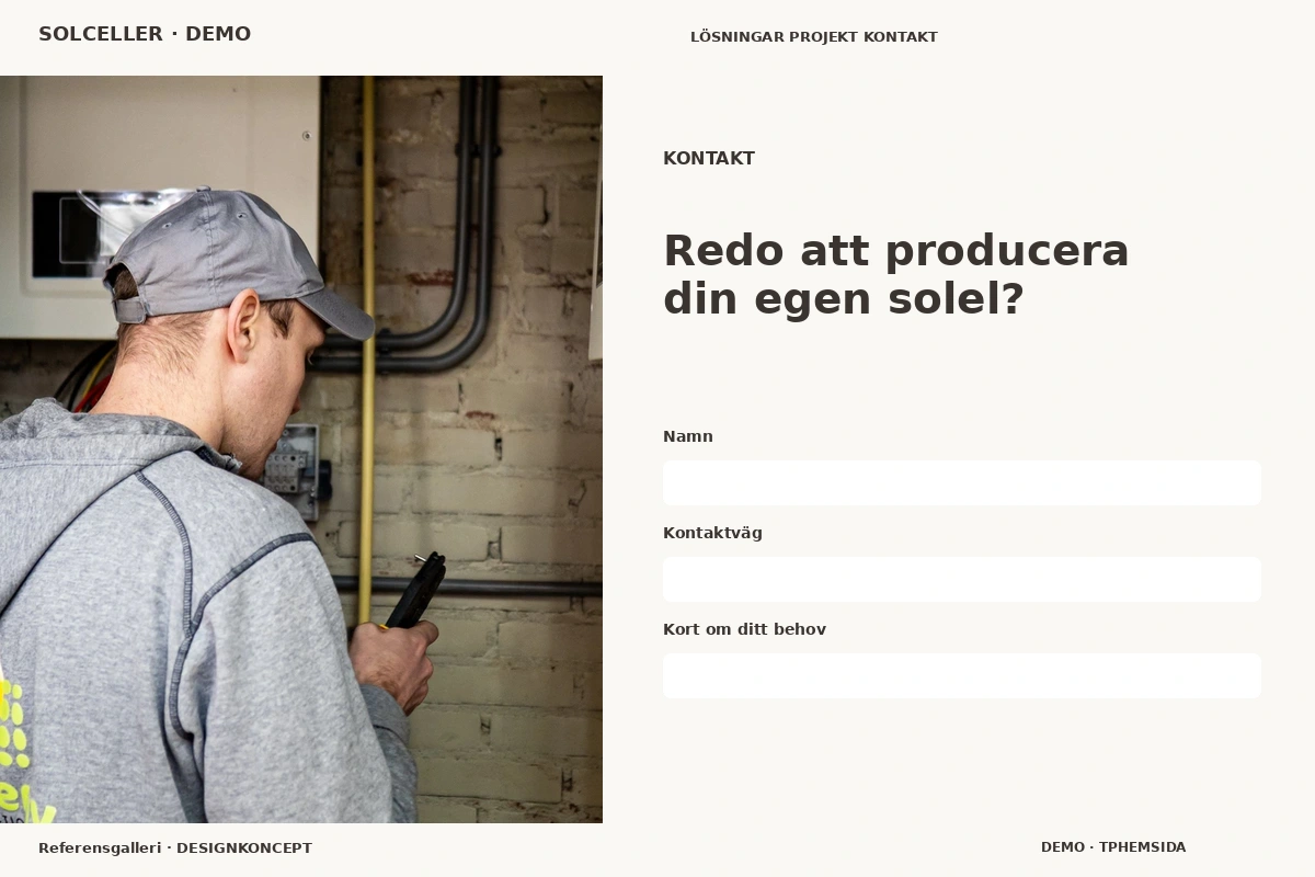 Referensgalleri – Kontakt för solceller