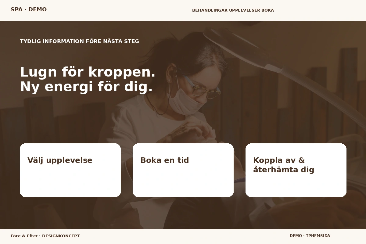 Före & Efter – Inför ditt val för spa