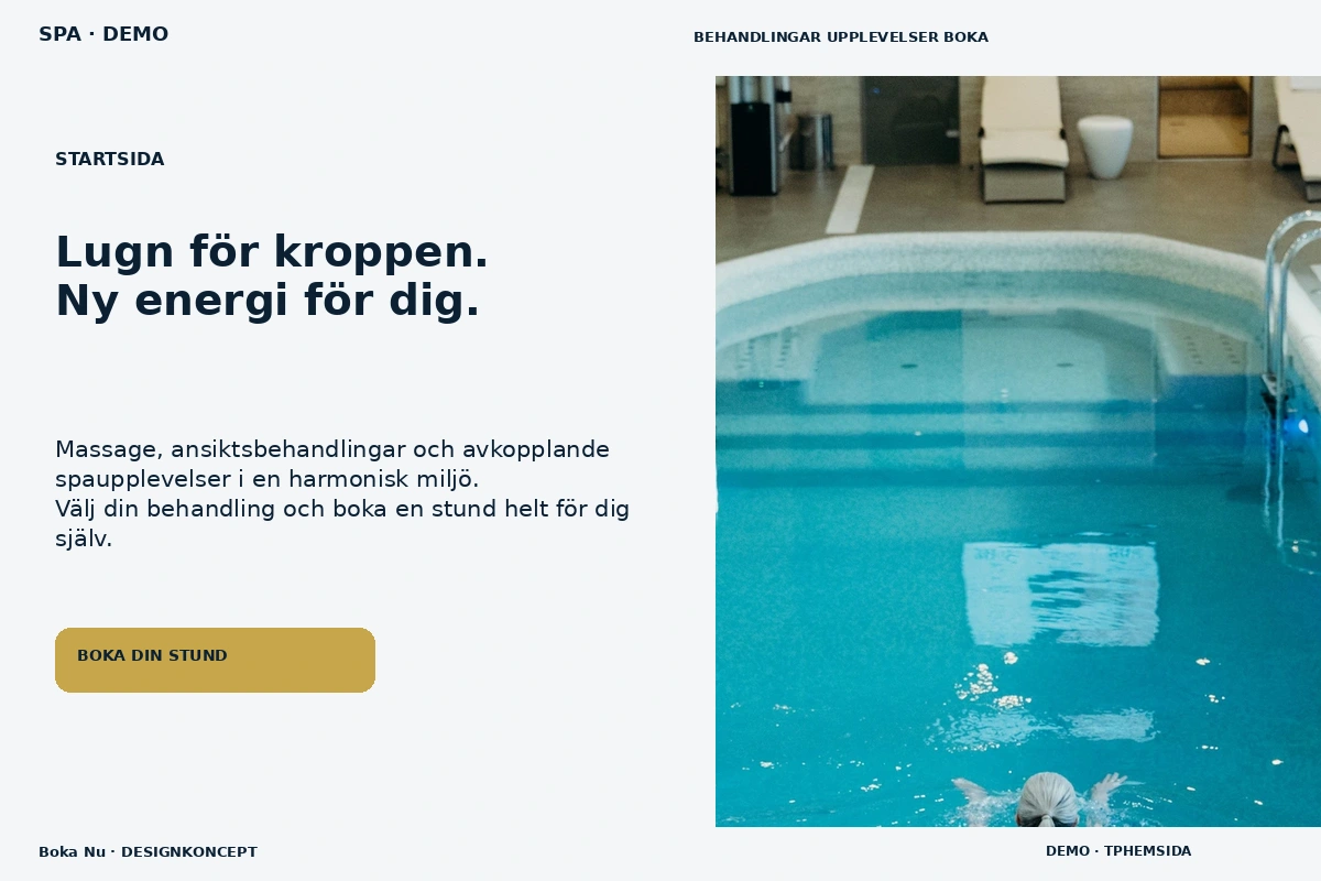 Boka Nu – Startsida för spa