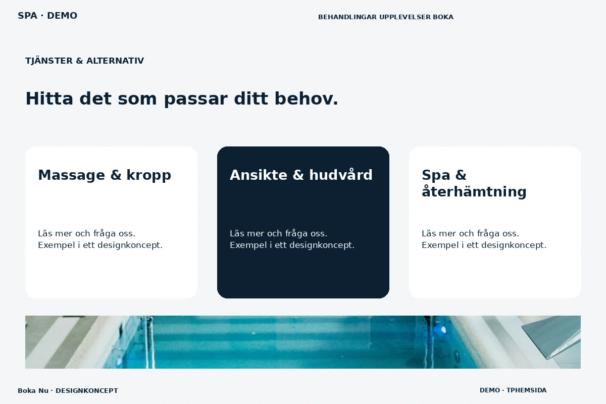 Boka Nu – Tjänster & alternativ för spa