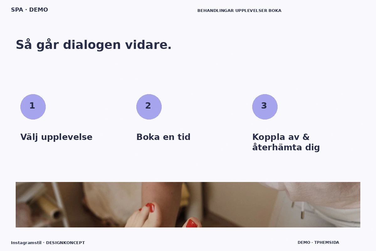 Instagramstil – Så fungerar dialogen för spa