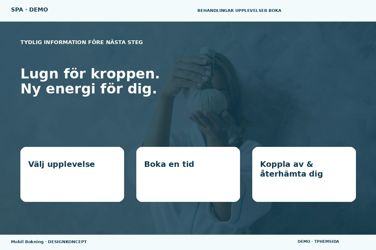 Mobil Bokning – Inför ditt val för spa
