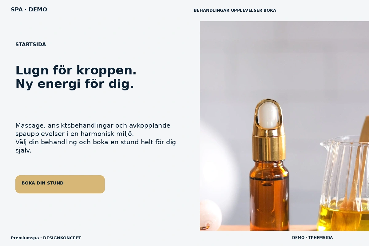 Premiumspa – Startsida för spa