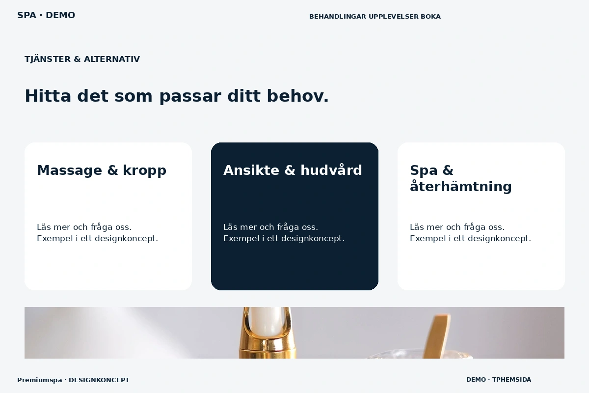 Premiumspa – Tjänster & alternativ för spa