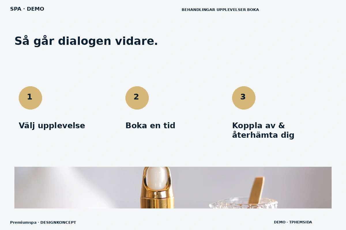 Premiumspa – Så fungerar dialogen för spa