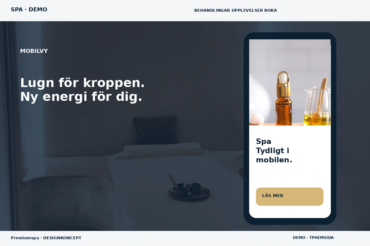 Premiumspa – Mobilvy för spa