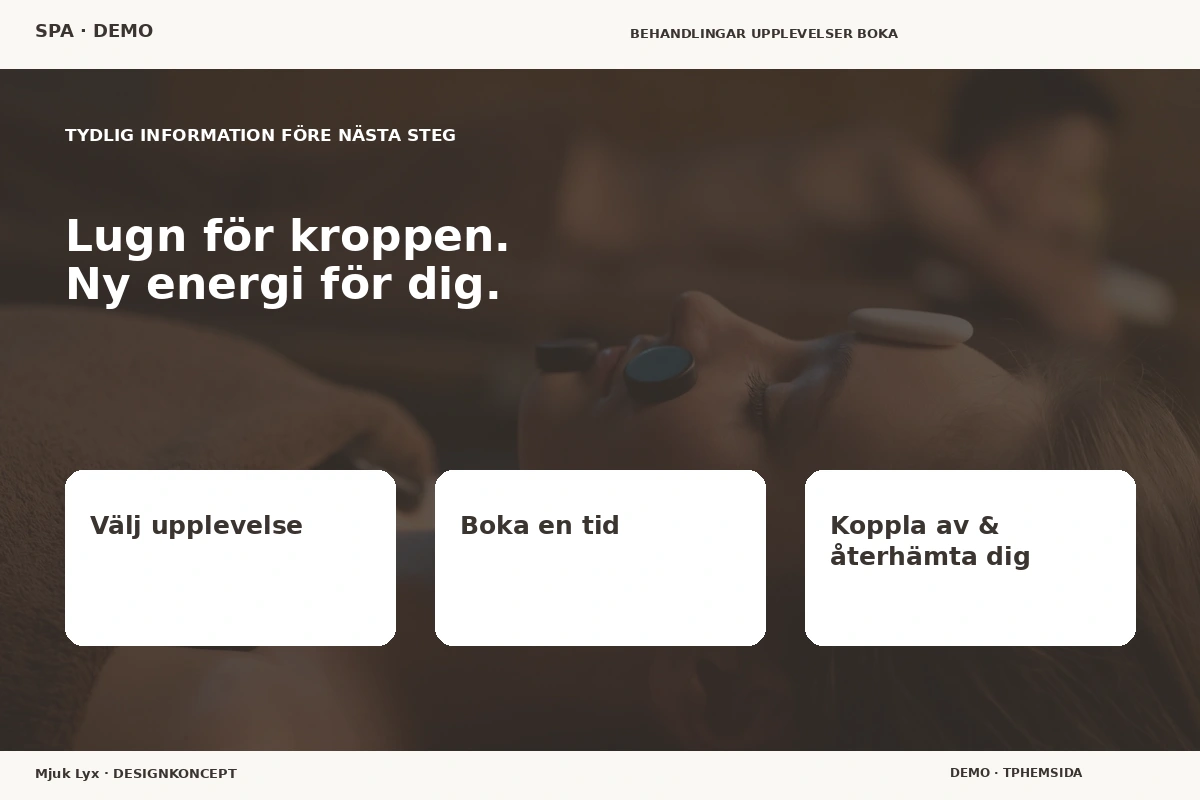 Mjuk Lyx – Inför ditt val för spa
