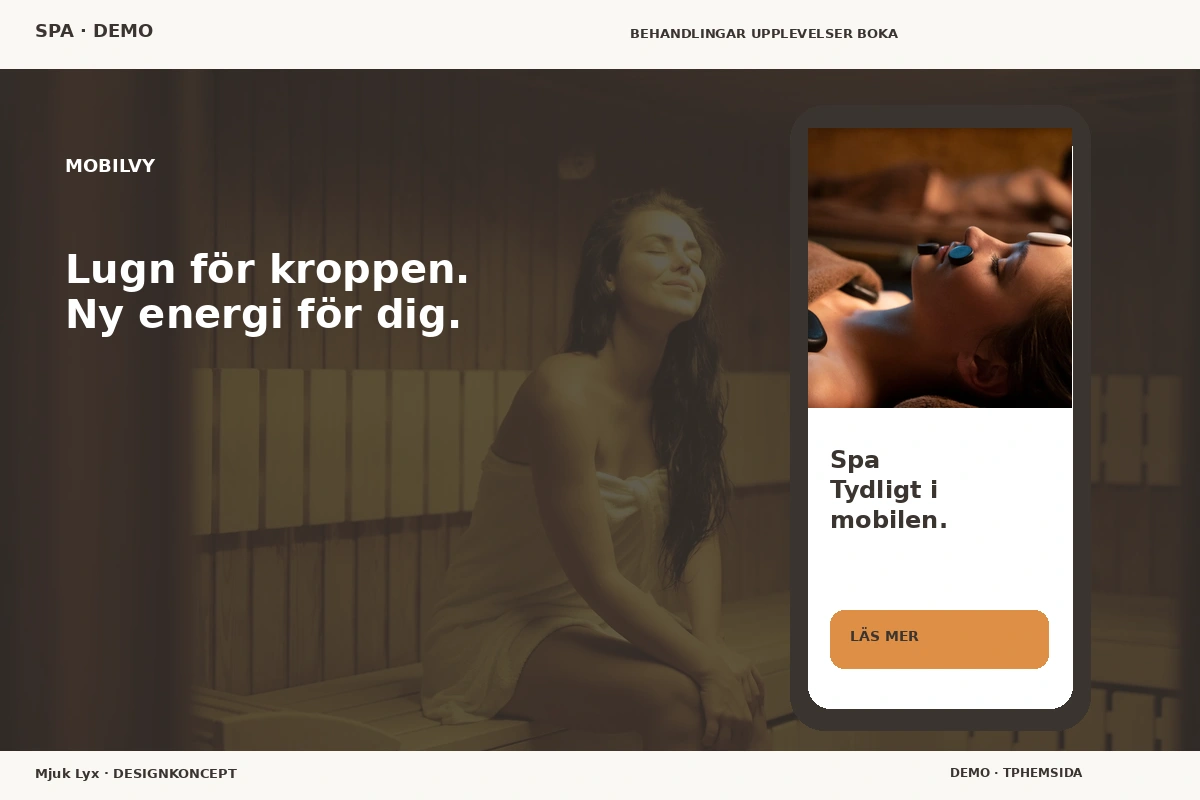 Mjuk Lyx – Mobilvy för spa