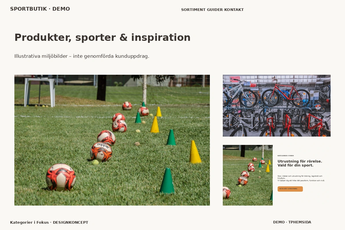 Kategorier i Fokus – Produkter, sporter & inspiration för sportbutik