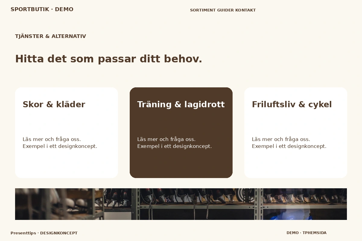 Presenttips – Tjänster & alternativ för sportbutik