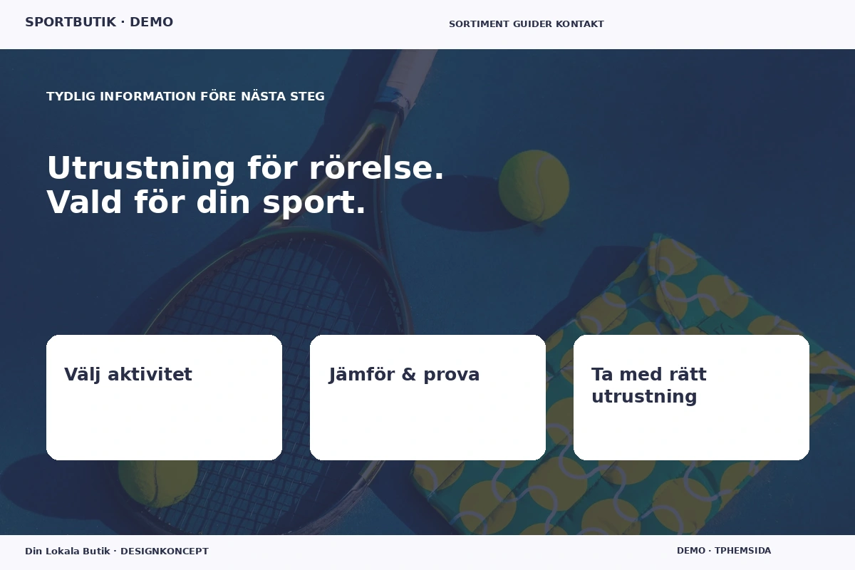 Din Lokala Butik – Inför ditt val för sportbutik