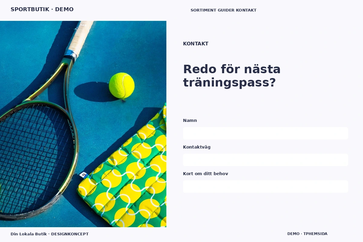 Din Lokala Butik – Kontakt för sportbutik