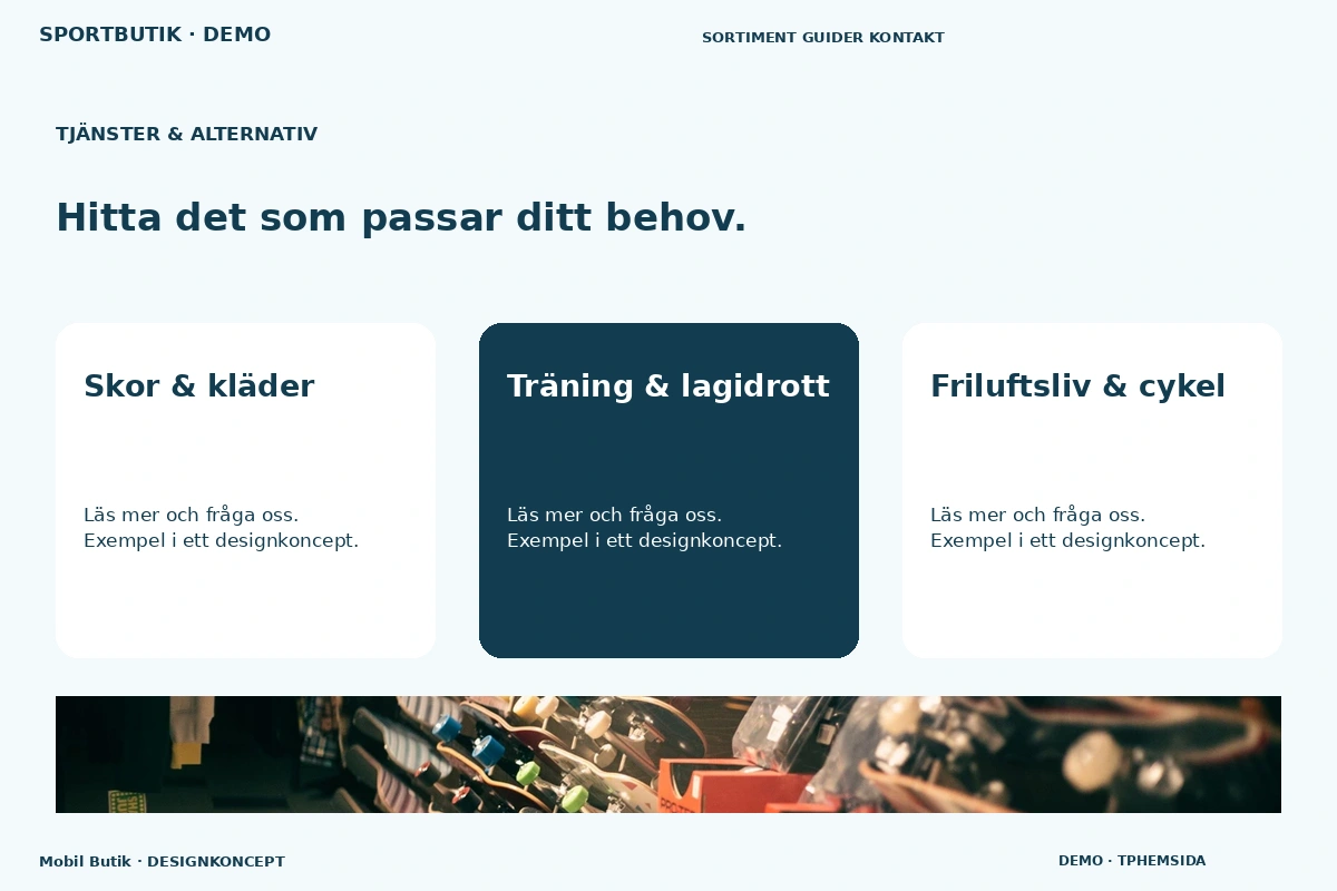 Mobil Butik – Tjänster & alternativ för sportbutik