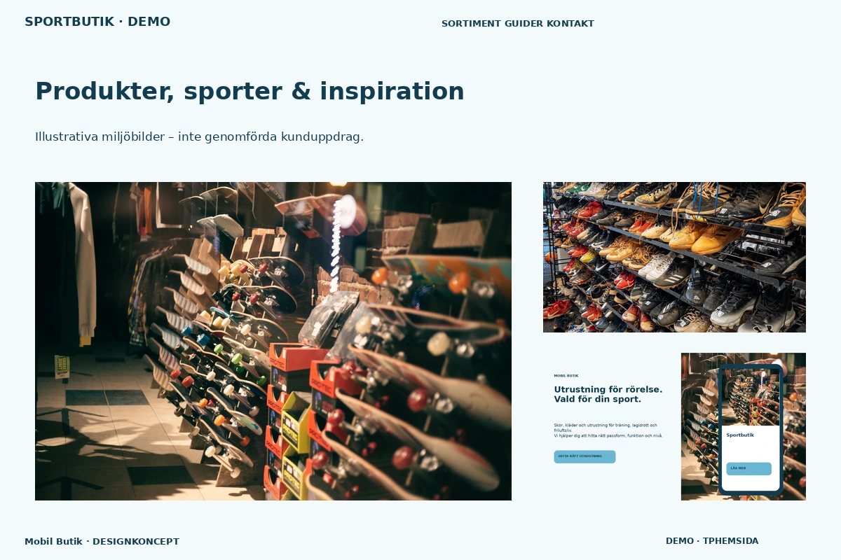 Mobil Butik – Produkter, sporter & inspiration för sportbutik