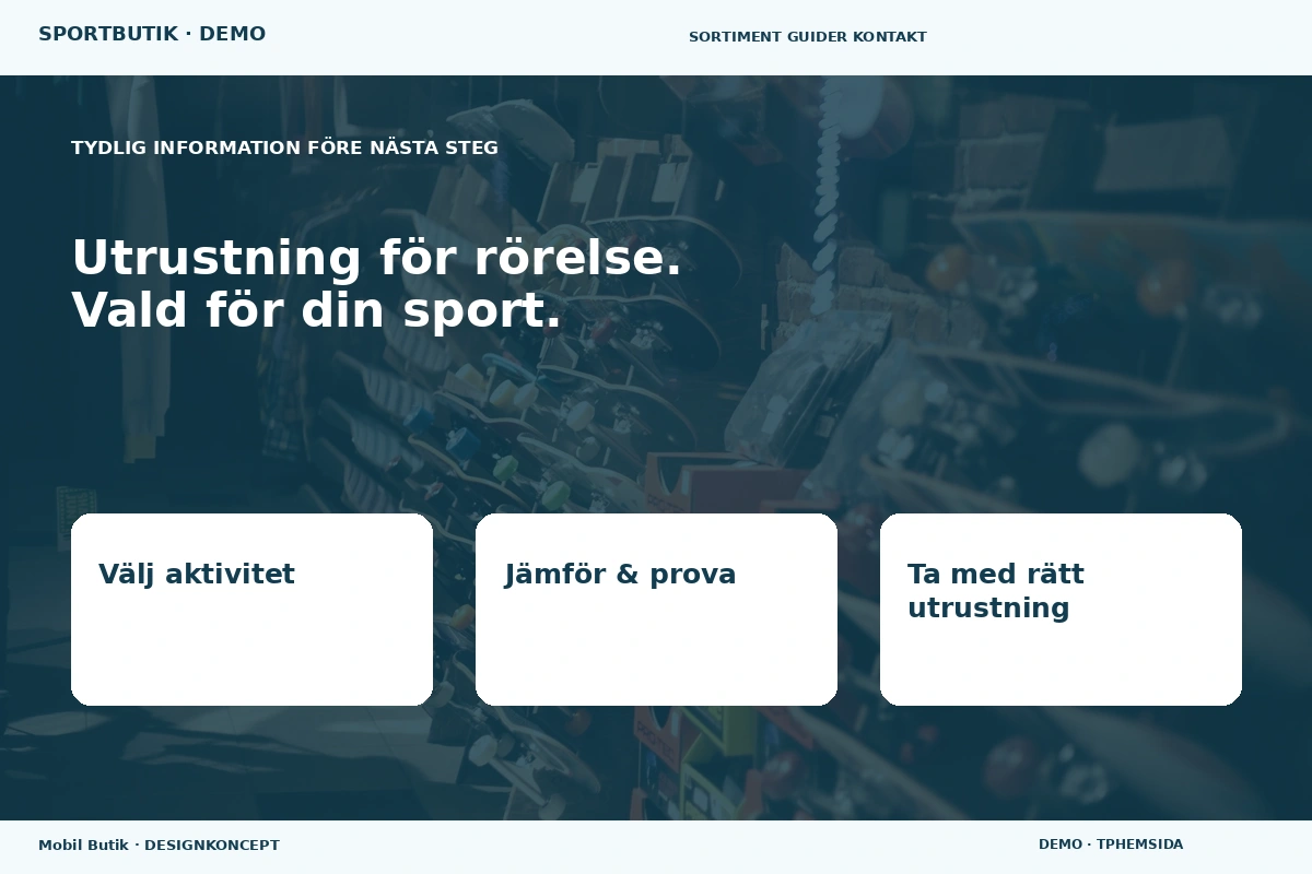 Mobil Butik – Inför ditt val för sportbutik