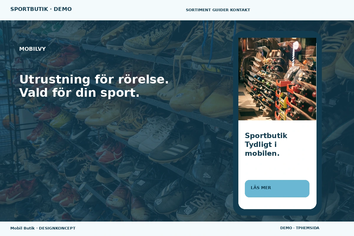 Mobil Butik – Mobilvy för sportbutik