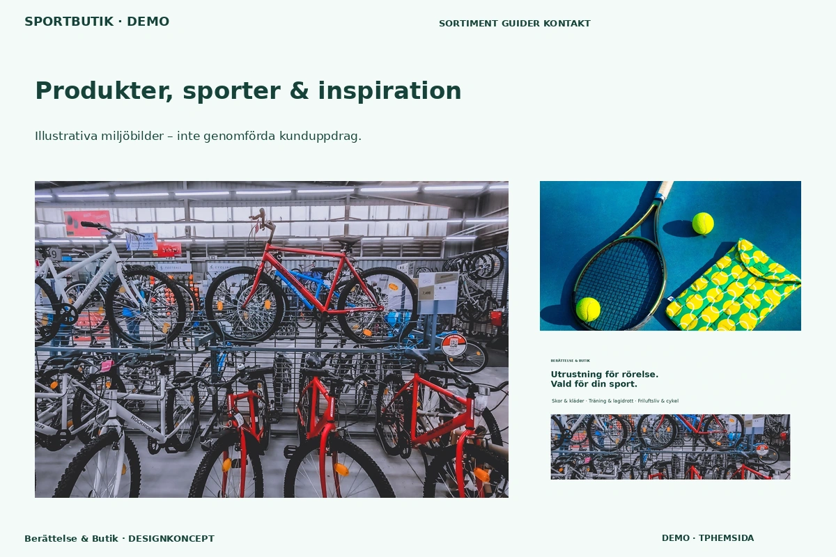 Berättelse & Butik – Produkter, sporter & inspiration för sportbutik