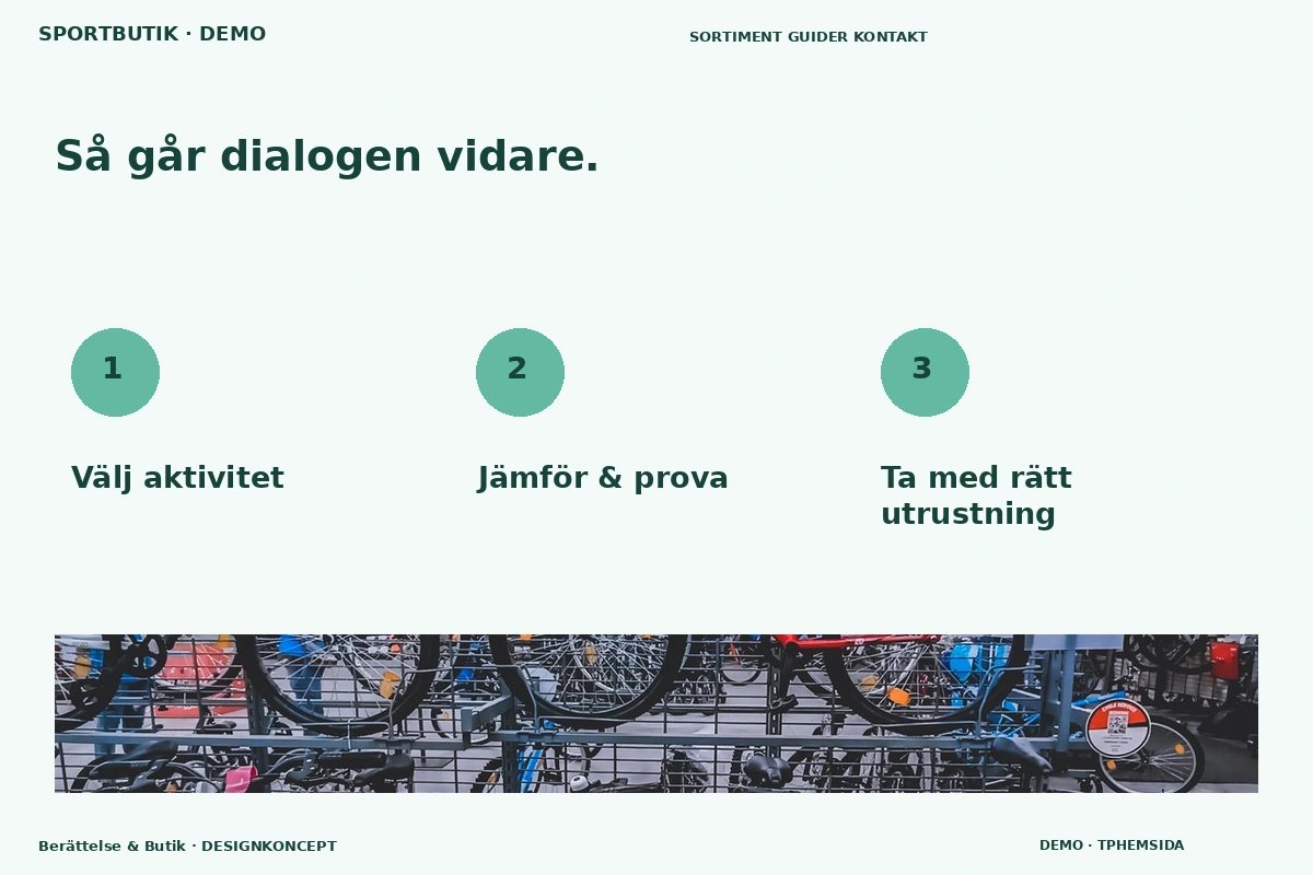 Berättelse & Butik – Så fungerar dialogen för sportbutik