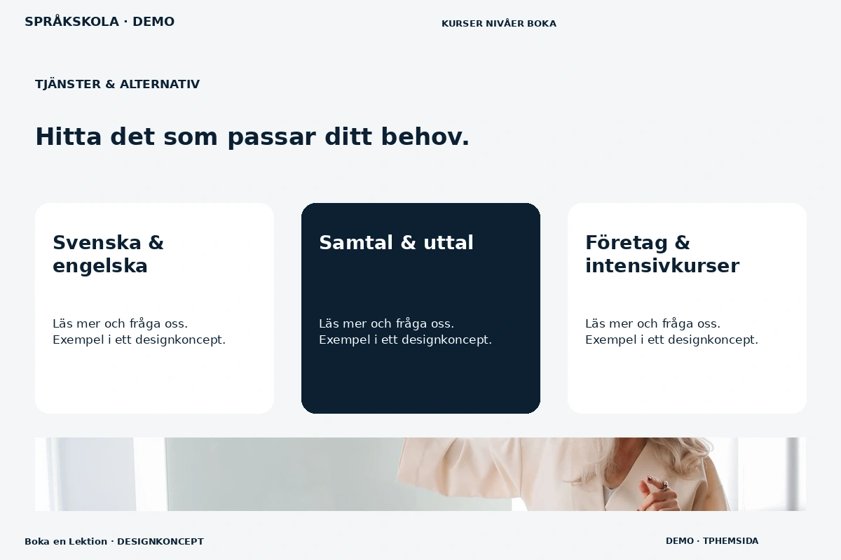 Boka en Lektion – Tjänster & alternativ för språkskola
