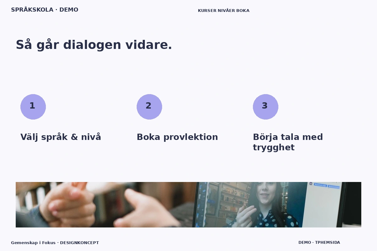 Gemenskap i Fokus – Så fungerar dialogen för språkskola