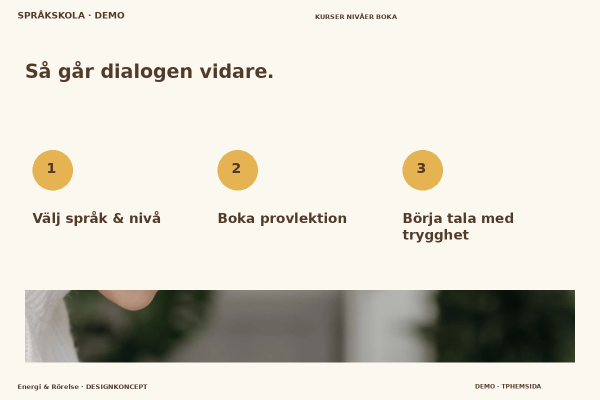 Energi & Rörelse – Så fungerar dialogen för språkskola