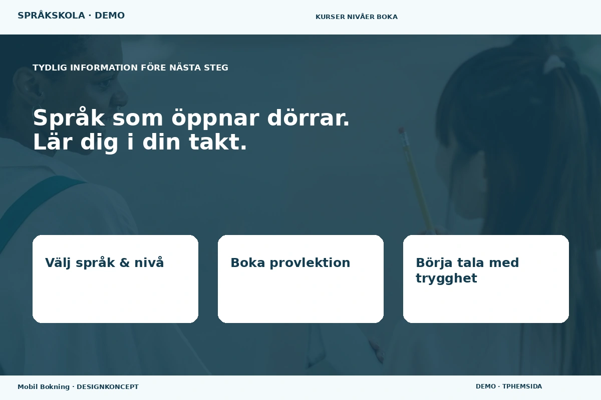 Mobil Bokning – Inför ditt val för språkskola