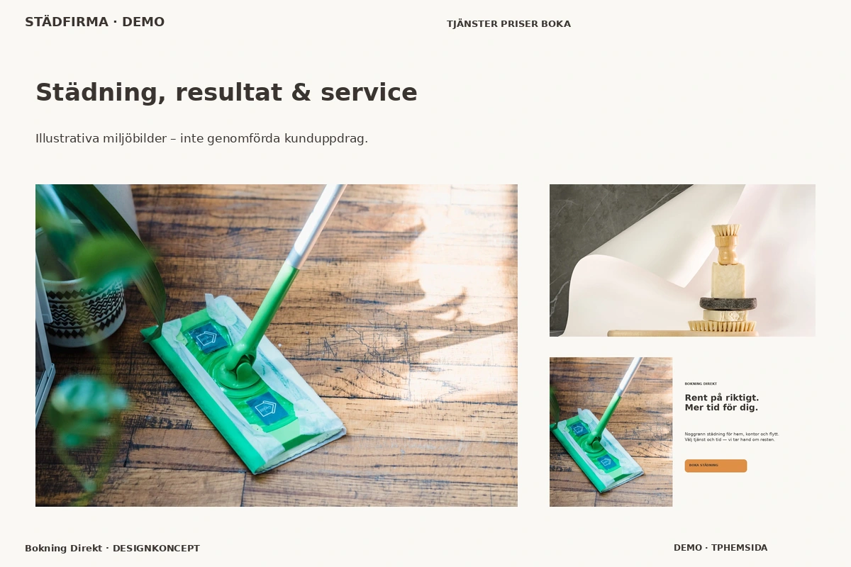 Bokning Direkt – Städning, resultat & service för städfirma