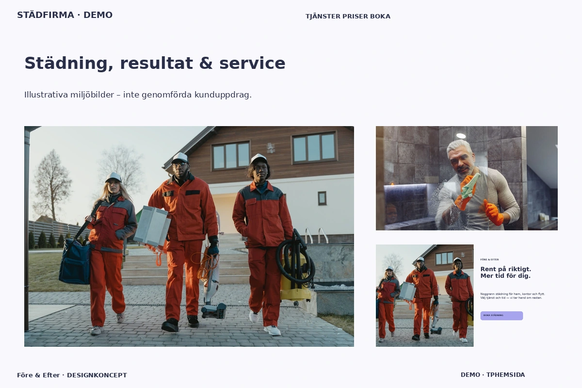 Före & Efter – Städning, resultat & service för städfirma