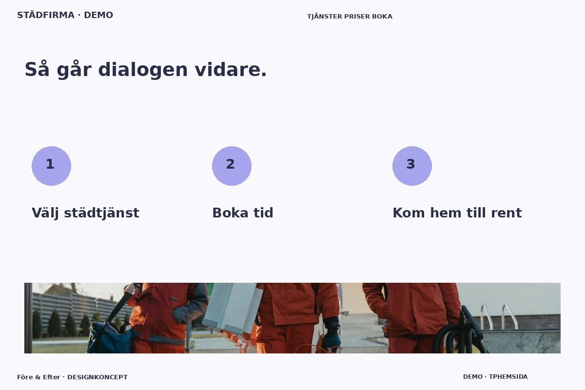 Före & Efter – Så fungerar dialogen för städfirma