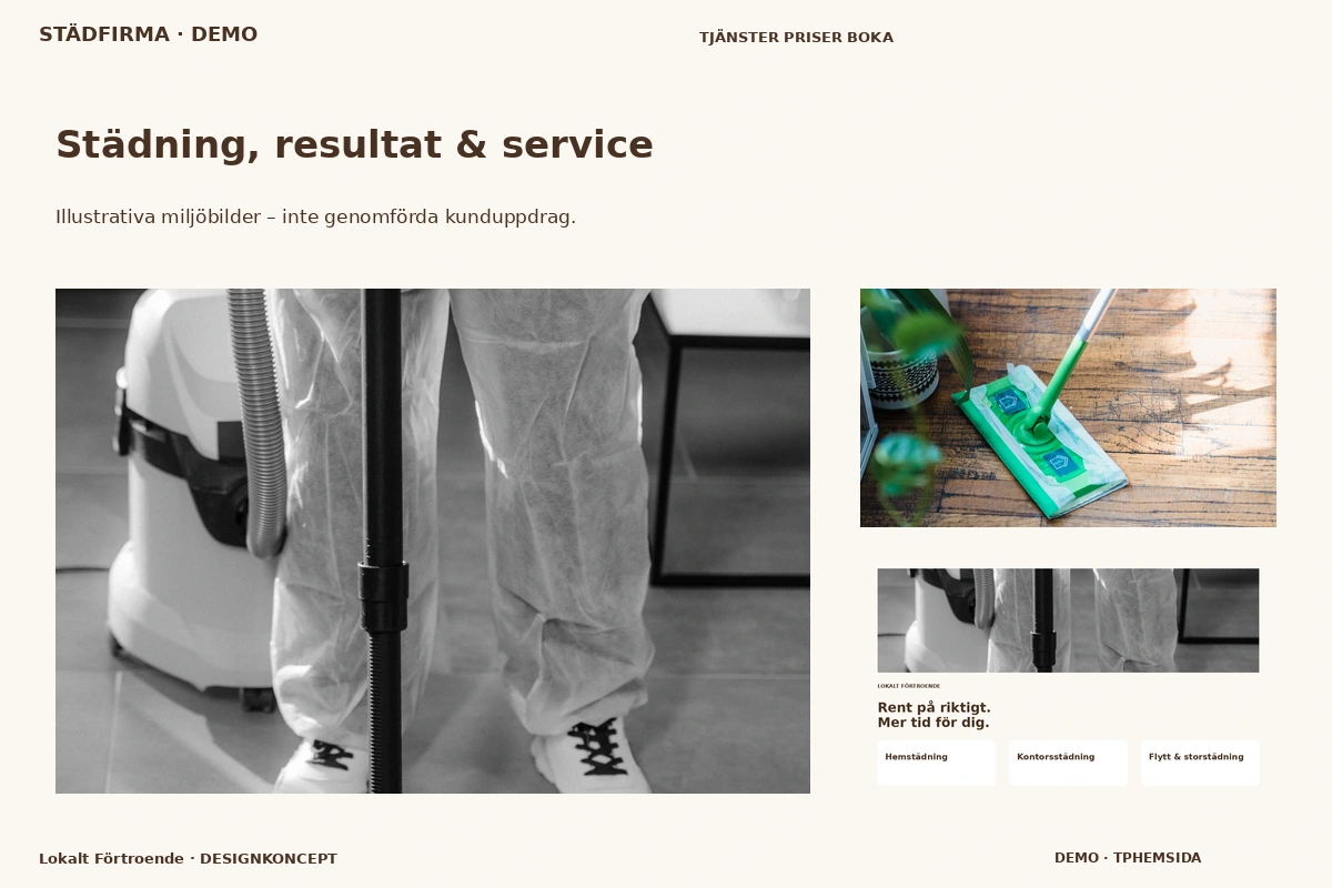 Lokalt Förtroende – Städning, resultat & service för städfirma