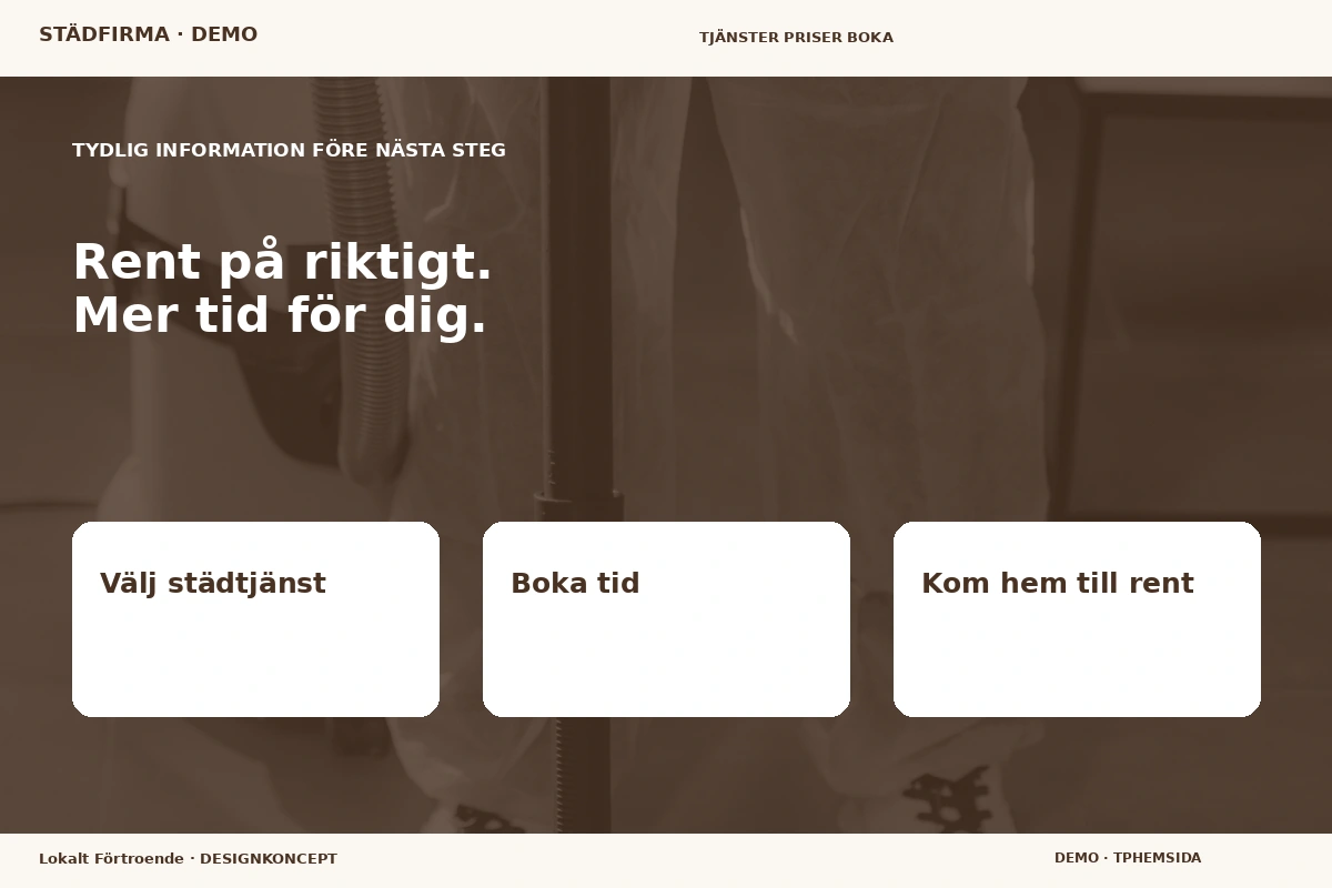 Lokalt Förtroende – Inför ditt val för städfirma