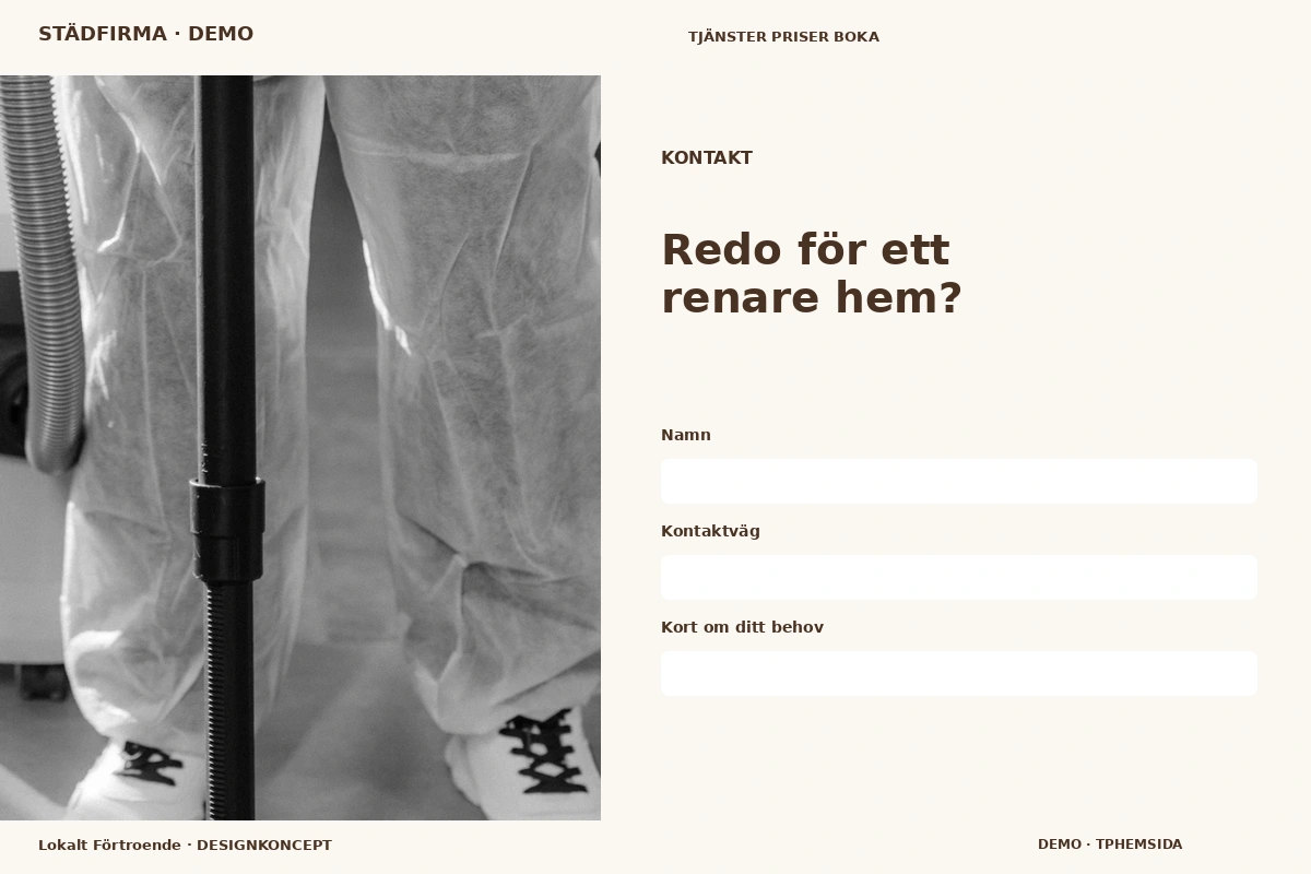 Lokalt Förtroende – Kontakt för städfirma