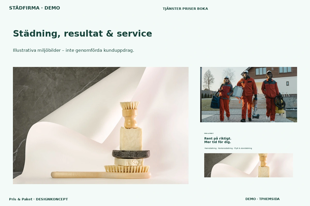 Pris & Paket – Städning, resultat & service för städfirma