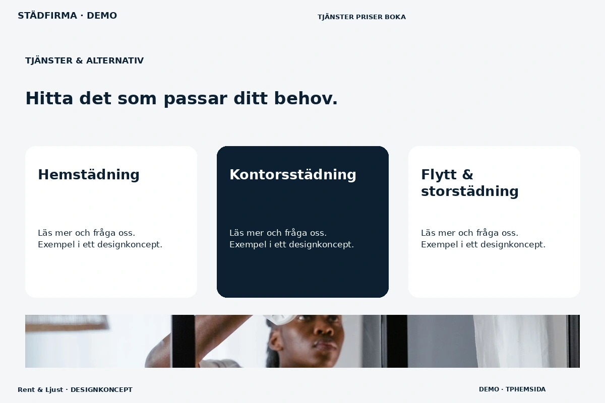 Rent & Ljust – Tjänster & alternativ för städfirma